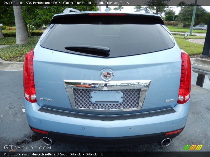 Glacier Blue Metallic / Light Titanium/Ebony 2013 Cadillac SRX Performance FWD