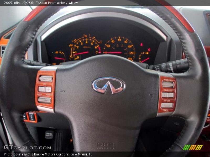 Tuscan Pearl White / Willow 2005 Infiniti QX 56
