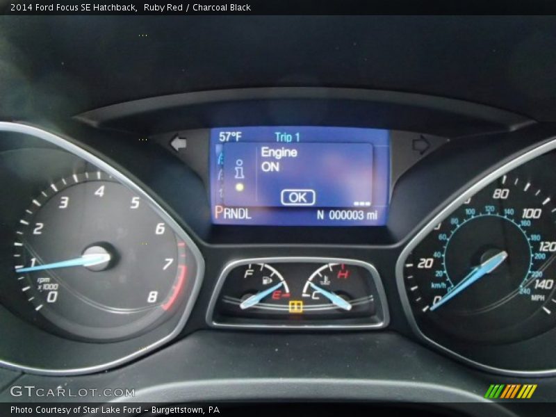 Ruby Red / Charcoal Black 2014 Ford Focus SE Hatchback