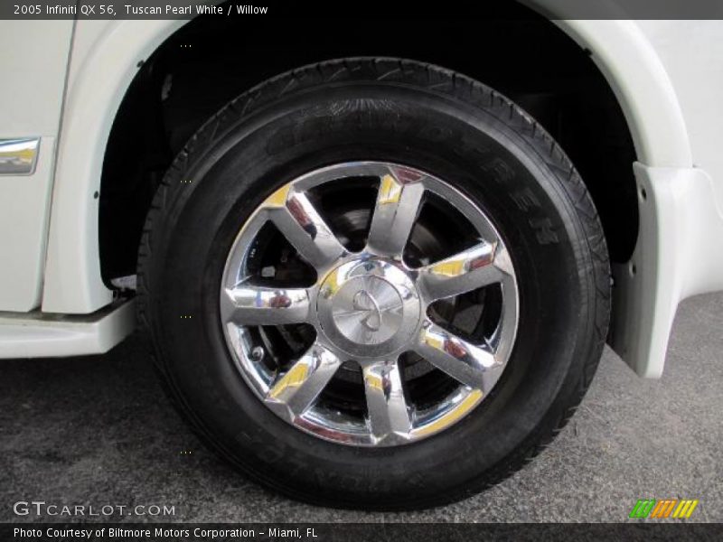 Tuscan Pearl White / Willow 2005 Infiniti QX 56