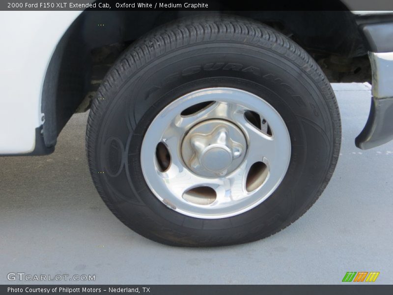 Oxford White / Medium Graphite 2000 Ford F150 XLT Extended Cab