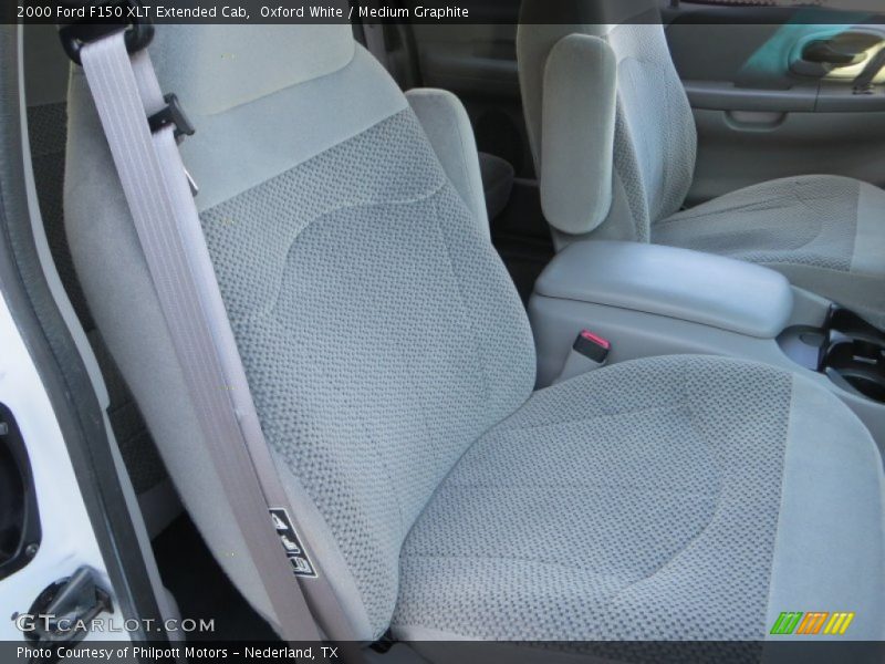 Oxford White / Medium Graphite 2000 Ford F150 XLT Extended Cab