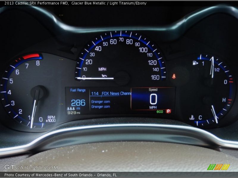  2013 SRX Performance FWD Performance FWD Gauges
