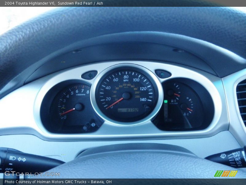 Sundown Red Pearl / Ash 2004 Toyota Highlander V6