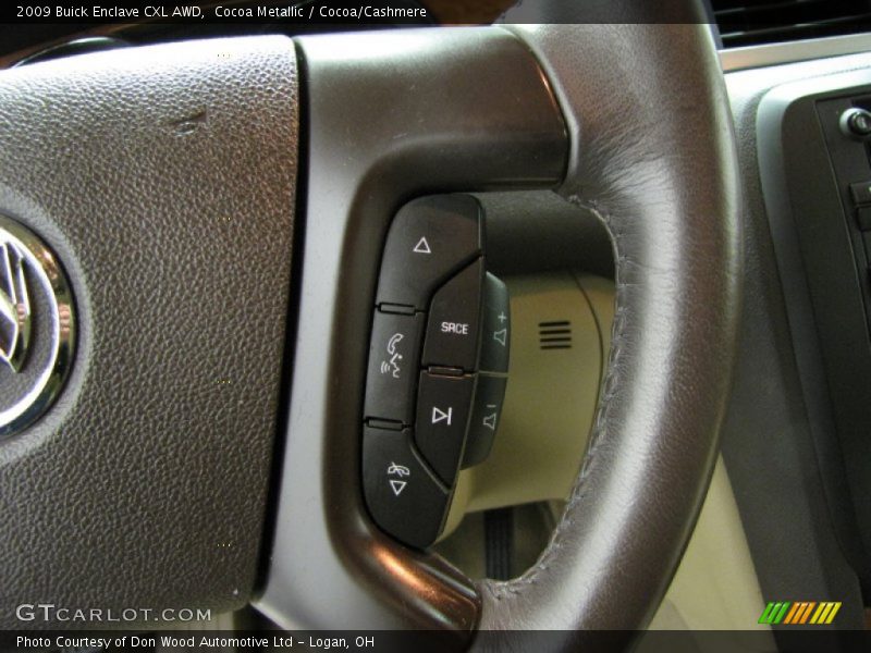 Cocoa Metallic / Cocoa/Cashmere 2009 Buick Enclave CXL AWD