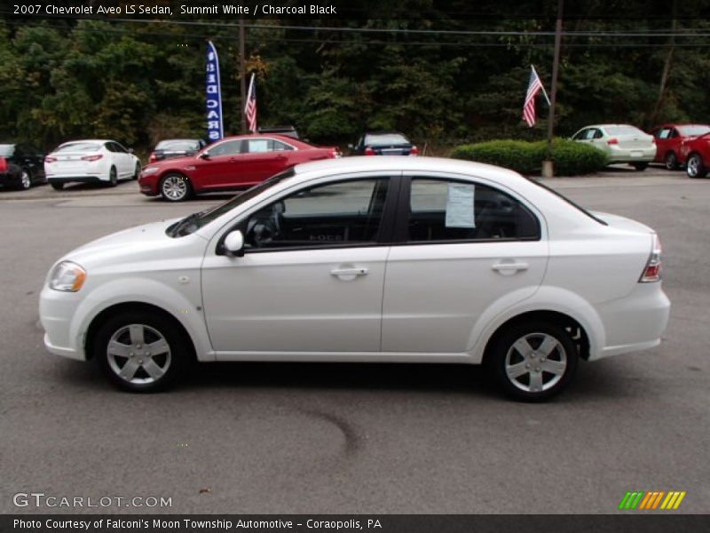 Summit White / Charcoal Black 2007 Chevrolet Aveo LS Sedan