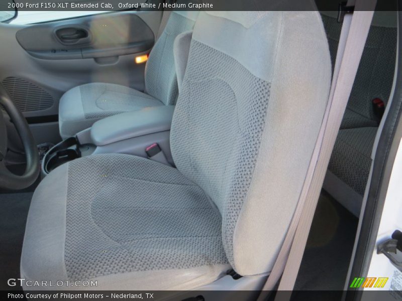 Oxford White / Medium Graphite 2000 Ford F150 XLT Extended Cab