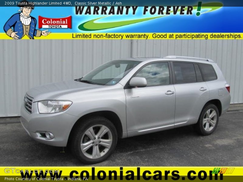 Classic Silver Metallic / Ash 2009 Toyota Highlander Limited 4WD