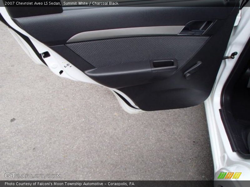 Summit White / Charcoal Black 2007 Chevrolet Aveo LS Sedan