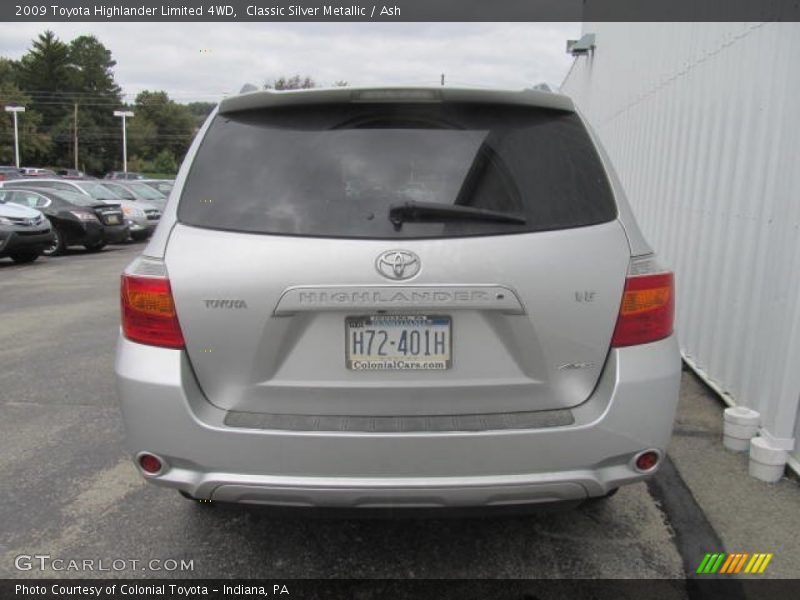 Classic Silver Metallic / Ash 2009 Toyota Highlander Limited 4WD