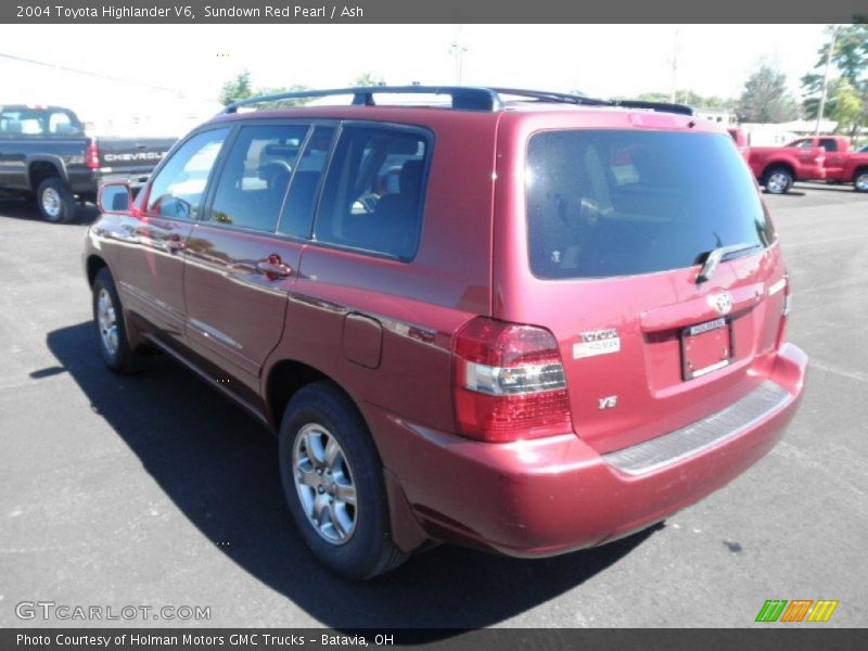 Sundown Red Pearl / Ash 2004 Toyota Highlander V6