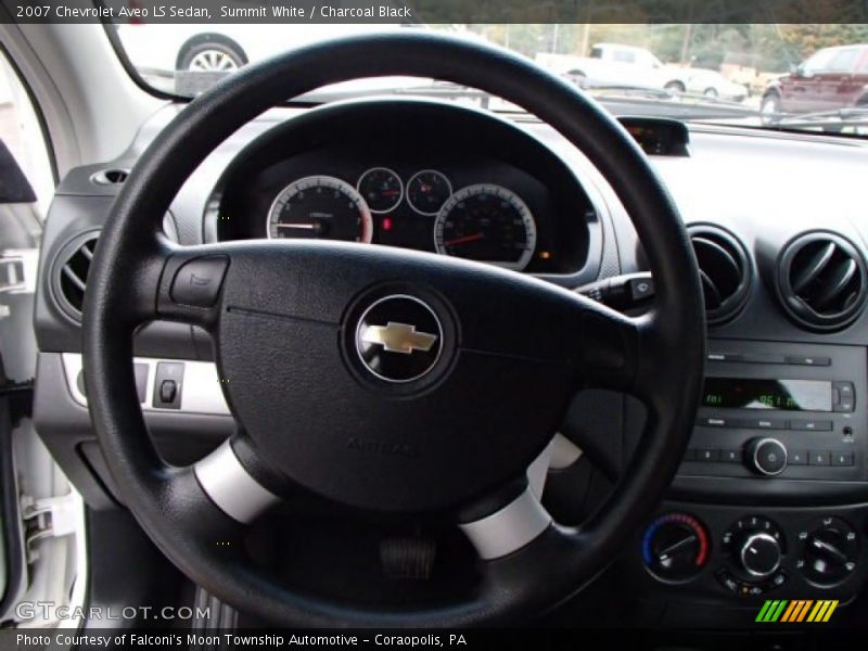 Summit White / Charcoal Black 2007 Chevrolet Aveo LS Sedan