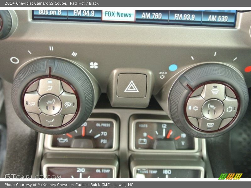 Controls of 2014 Camaro SS Coupe