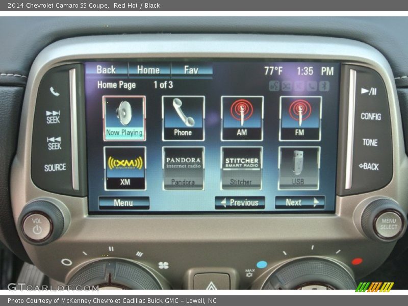 Controls of 2014 Camaro SS Coupe