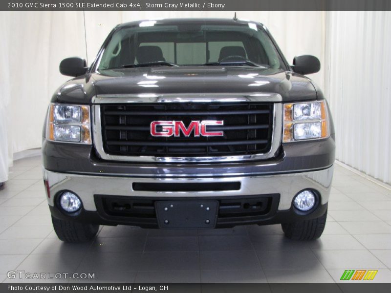 Storm Gray Metallic / Ebony 2010 GMC Sierra 1500 SLE Extended Cab 4x4