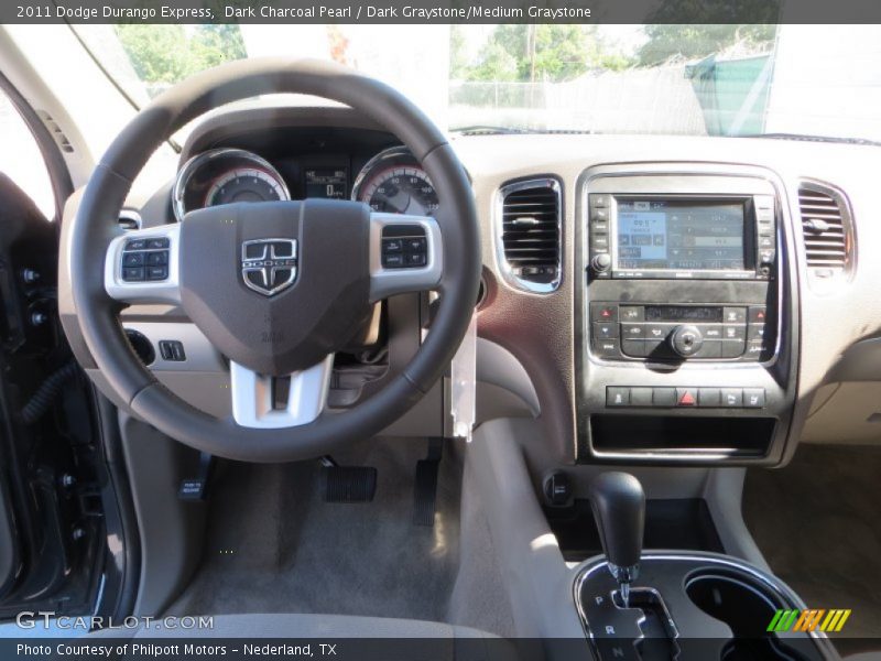 Dark Charcoal Pearl / Dark Graystone/Medium Graystone 2011 Dodge Durango Express