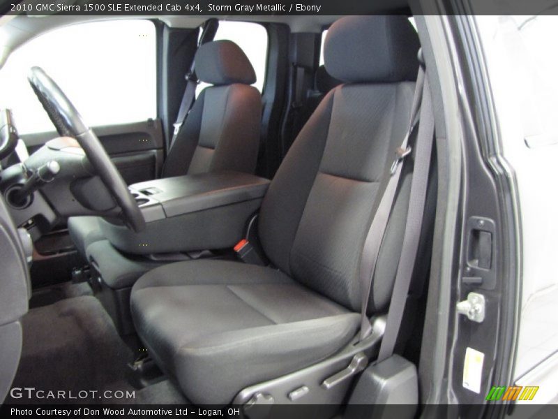 Storm Gray Metallic / Ebony 2010 GMC Sierra 1500 SLE Extended Cab 4x4