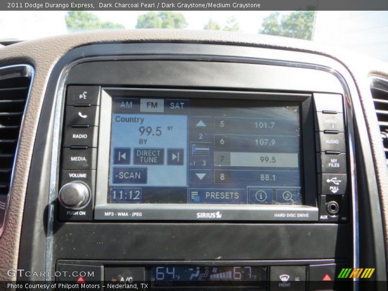 Dark Charcoal Pearl / Dark Graystone/Medium Graystone 2011 Dodge Durango Express