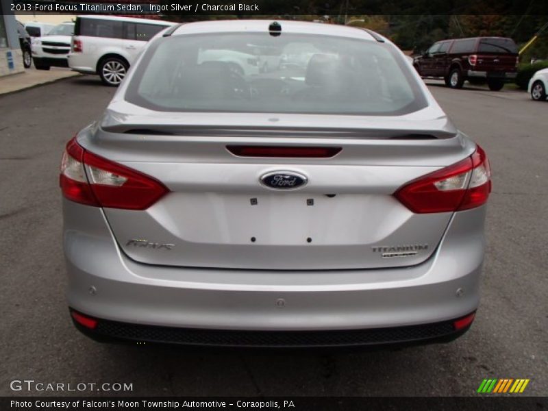 Ingot Silver / Charcoal Black 2013 Ford Focus Titanium Sedan