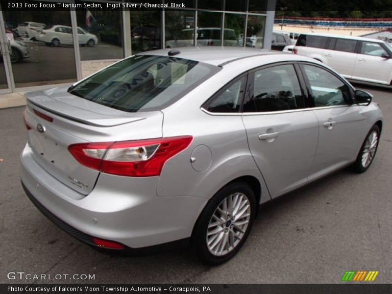 Ingot Silver / Charcoal Black 2013 Ford Focus Titanium Sedan