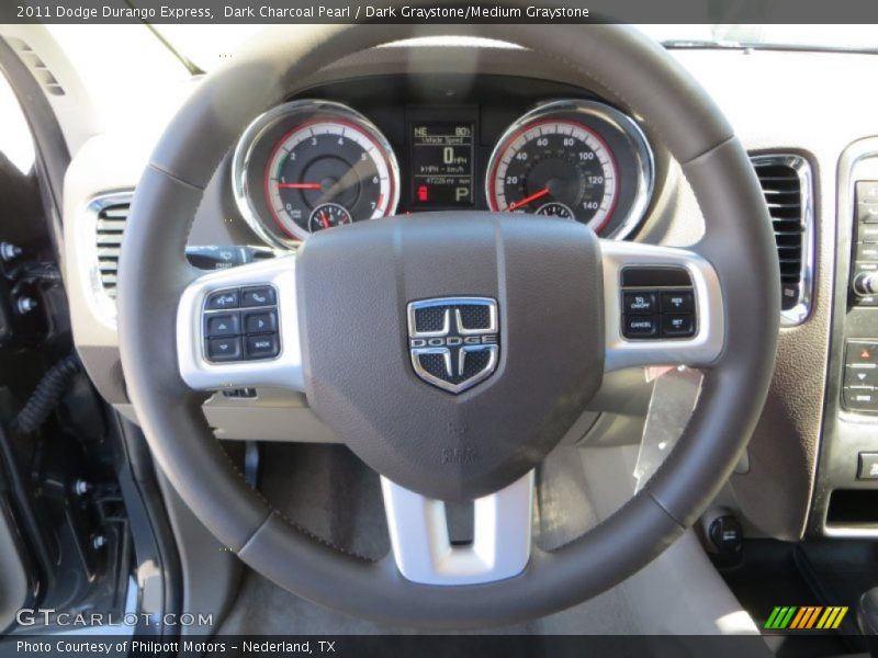 Dark Charcoal Pearl / Dark Graystone/Medium Graystone 2011 Dodge Durango Express