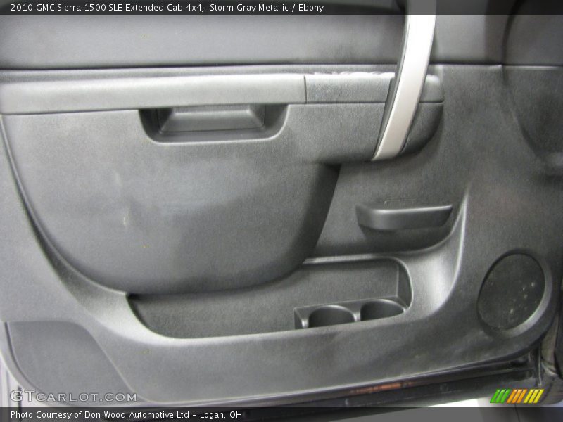 Storm Gray Metallic / Ebony 2010 GMC Sierra 1500 SLE Extended Cab 4x4