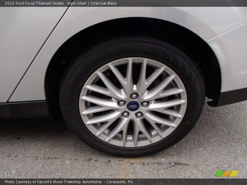 Ingot Silver / Charcoal Black 2013 Ford Focus Titanium Sedan