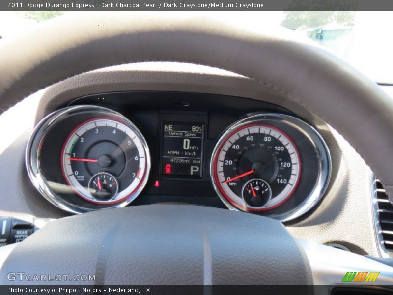 Dark Charcoal Pearl / Dark Graystone/Medium Graystone 2011 Dodge Durango Express