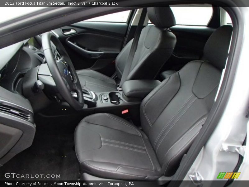 Ingot Silver / Charcoal Black 2013 Ford Focus Titanium Sedan