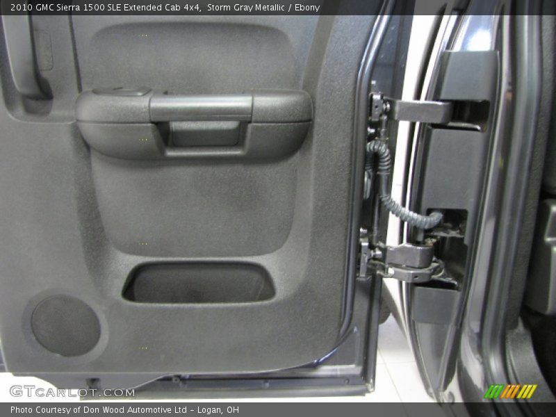 Storm Gray Metallic / Ebony 2010 GMC Sierra 1500 SLE Extended Cab 4x4