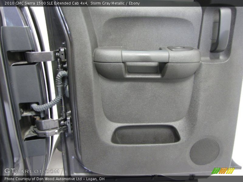 Storm Gray Metallic / Ebony 2010 GMC Sierra 1500 SLE Extended Cab 4x4