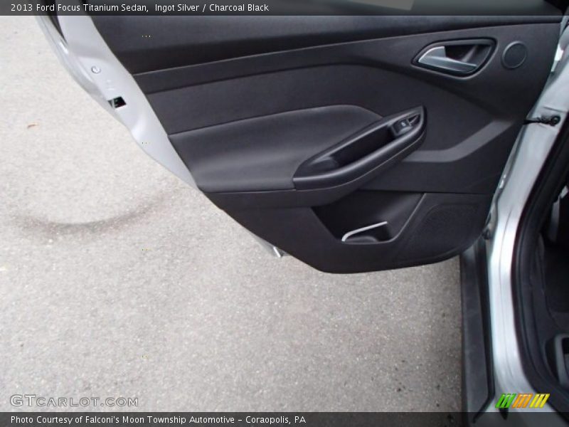 Ingot Silver / Charcoal Black 2013 Ford Focus Titanium Sedan