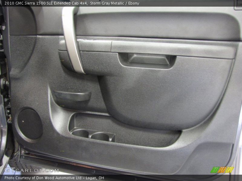 Storm Gray Metallic / Ebony 2010 GMC Sierra 1500 SLE Extended Cab 4x4