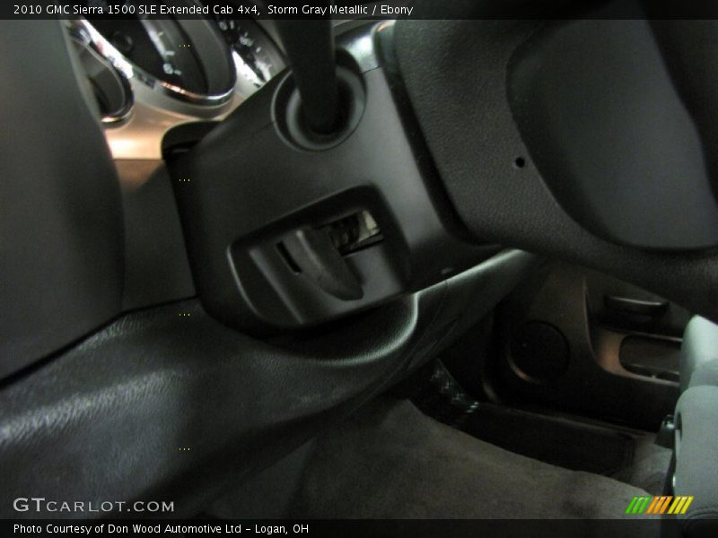 Storm Gray Metallic / Ebony 2010 GMC Sierra 1500 SLE Extended Cab 4x4