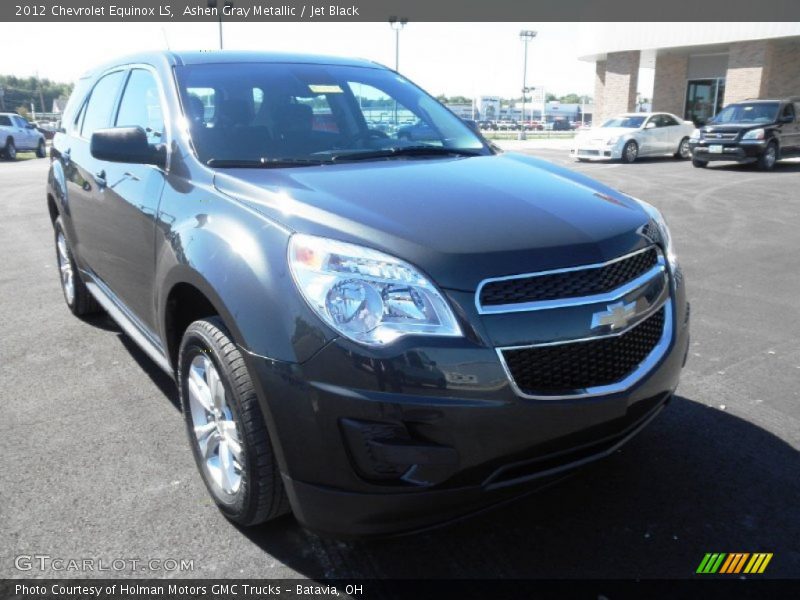 Ashen Gray Metallic / Jet Black 2012 Chevrolet Equinox LS