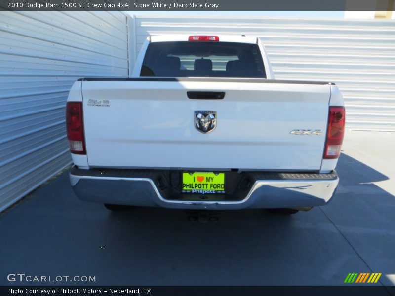 Stone White / Dark Slate Gray 2010 Dodge Ram 1500 ST Crew Cab 4x4