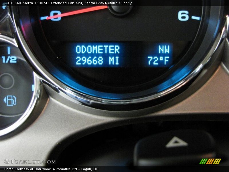 Storm Gray Metallic / Ebony 2010 GMC Sierra 1500 SLE Extended Cab 4x4