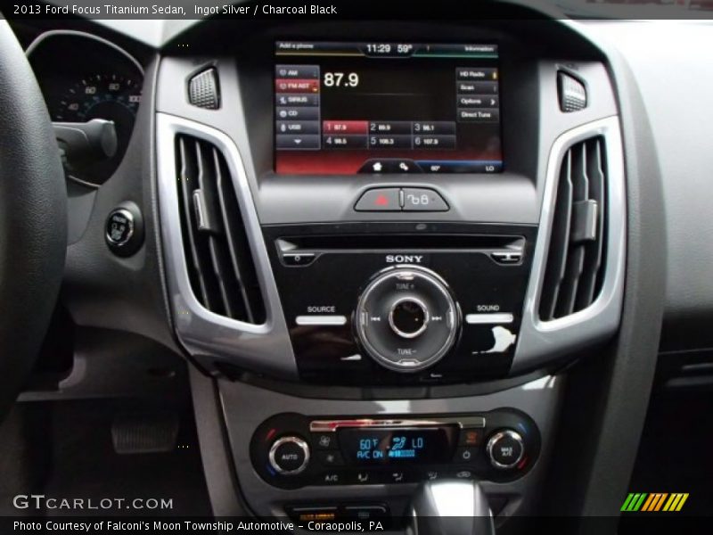Ingot Silver / Charcoal Black 2013 Ford Focus Titanium Sedan