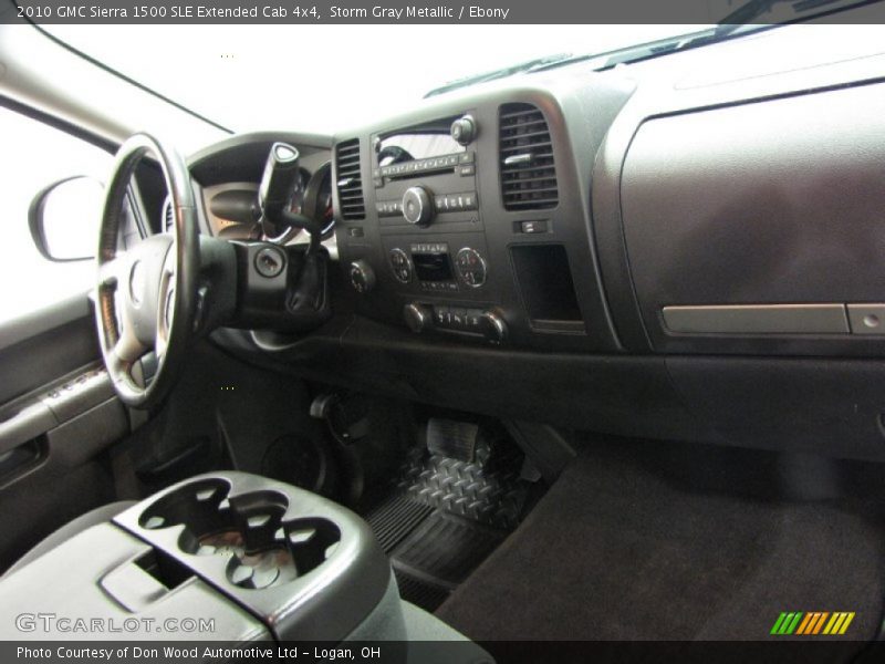 Storm Gray Metallic / Ebony 2010 GMC Sierra 1500 SLE Extended Cab 4x4