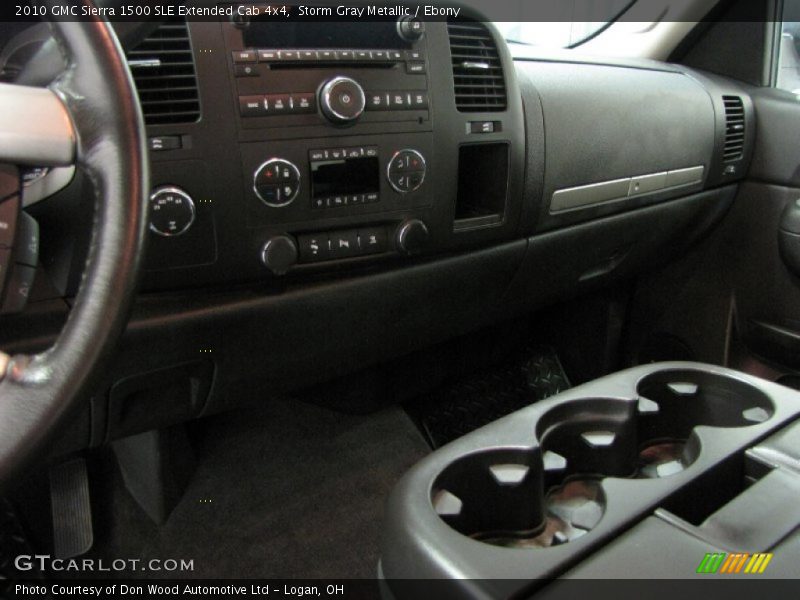 Storm Gray Metallic / Ebony 2010 GMC Sierra 1500 SLE Extended Cab 4x4