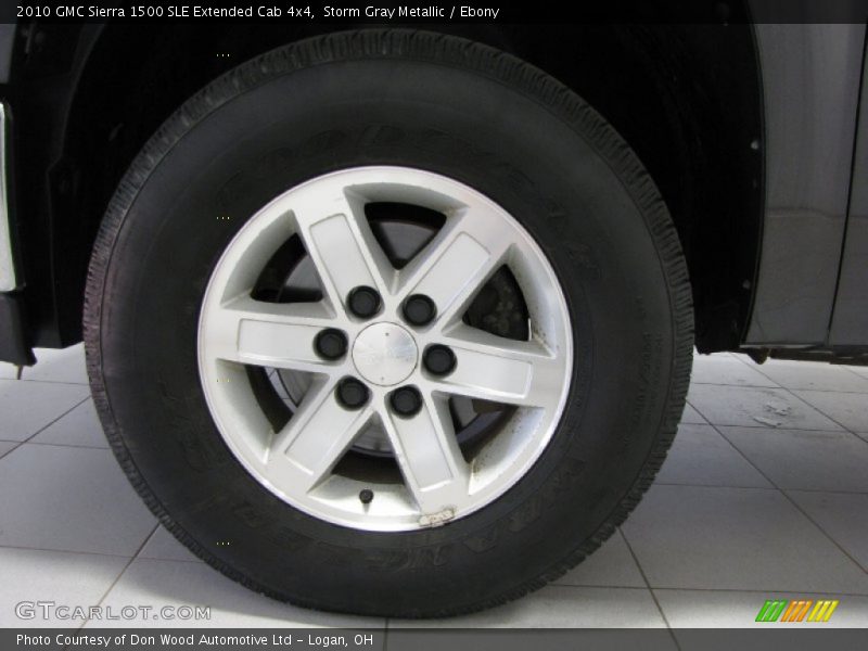 Storm Gray Metallic / Ebony 2010 GMC Sierra 1500 SLE Extended Cab 4x4
