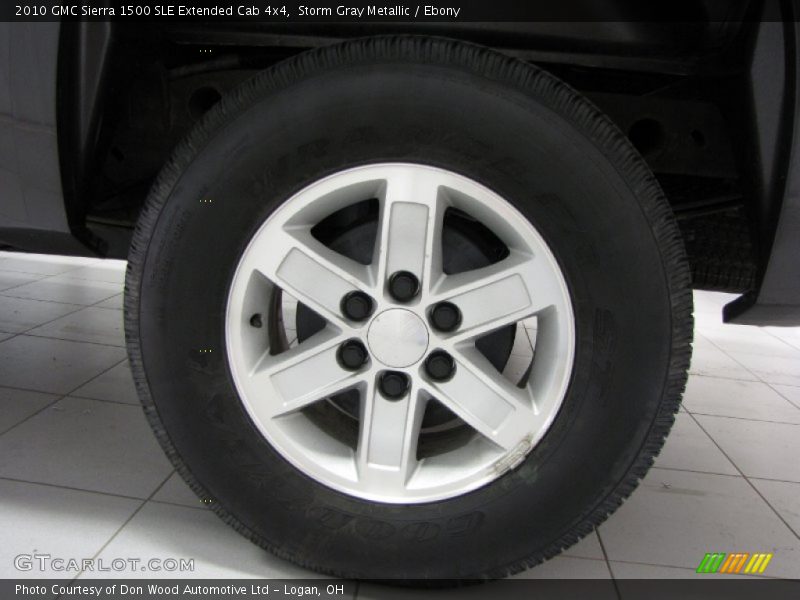 Storm Gray Metallic / Ebony 2010 GMC Sierra 1500 SLE Extended Cab 4x4