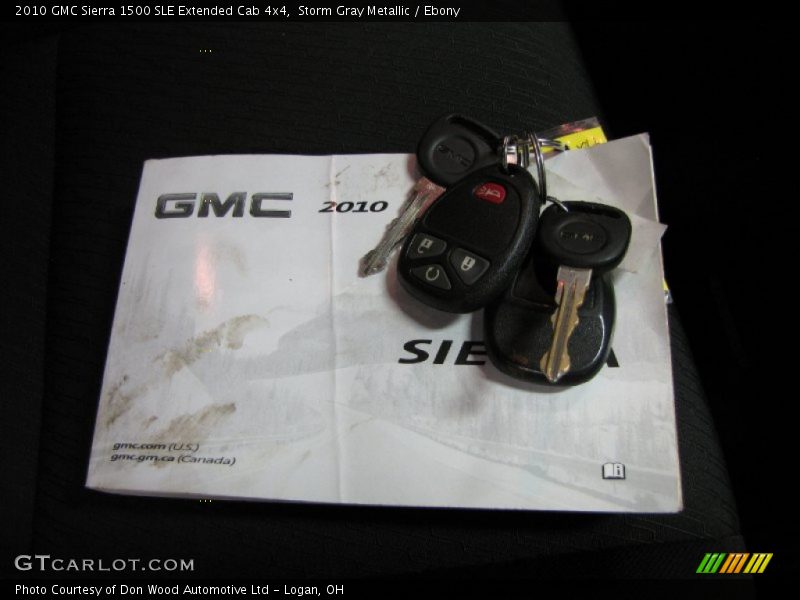 Storm Gray Metallic / Ebony 2010 GMC Sierra 1500 SLE Extended Cab 4x4