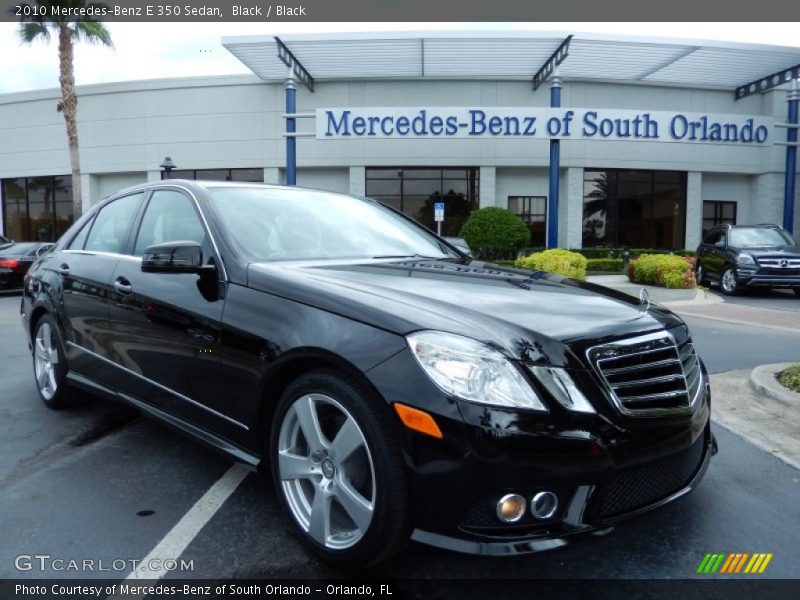 Black / Black 2010 Mercedes-Benz E 350 Sedan
