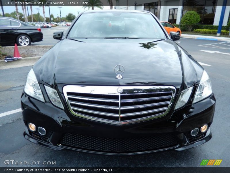 Black / Black 2010 Mercedes-Benz E 350 Sedan