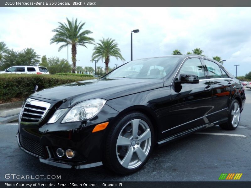 Black / Black 2010 Mercedes-Benz E 350 Sedan