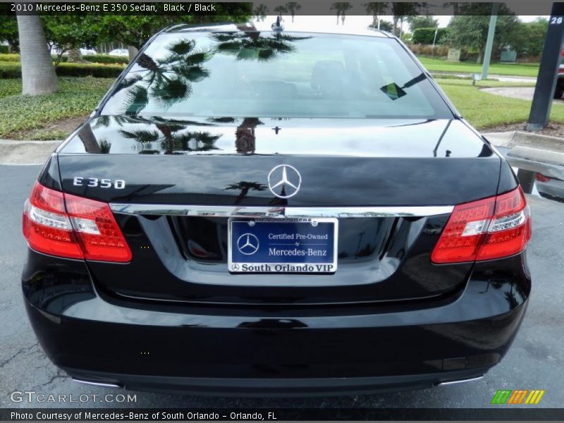 Black / Black 2010 Mercedes-Benz E 350 Sedan