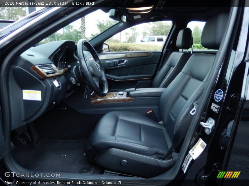Black / Black 2010 Mercedes-Benz E 350 Sedan