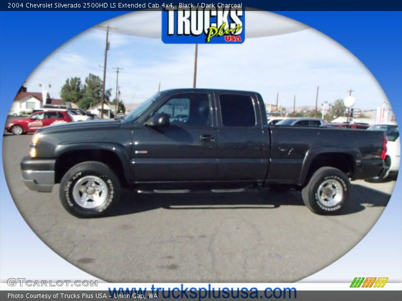 Black / Dark Charcoal 2004 Chevrolet Silverado 2500HD LS Extended Cab 4x4