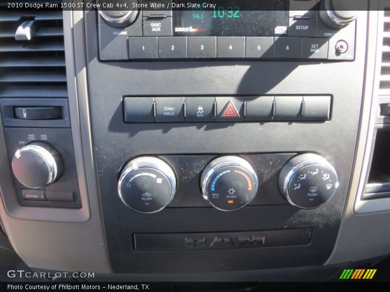 Stone White / Dark Slate Gray 2010 Dodge Ram 1500 ST Crew Cab 4x4